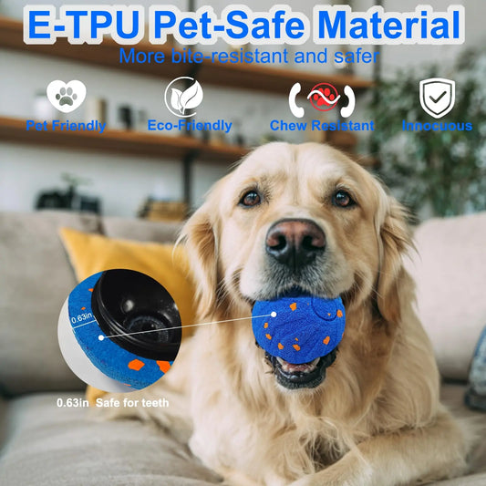 Interactive Dog Ball – Automatic Moving & Vibrating Dog Toy for Medium & Large Dogs (Durable E-TPU Wicked Ball)