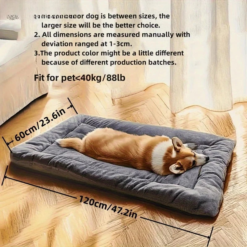 🐶 Super Soft Plush Dog Bed Sofa Thick, Cozy Polyester Pet Mat