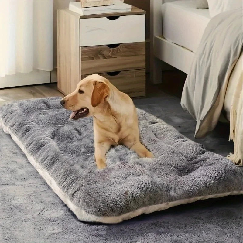 🐶 Super Soft Plush Dog Bed Sofa Thick, Cozy Polyester Pet Mat
