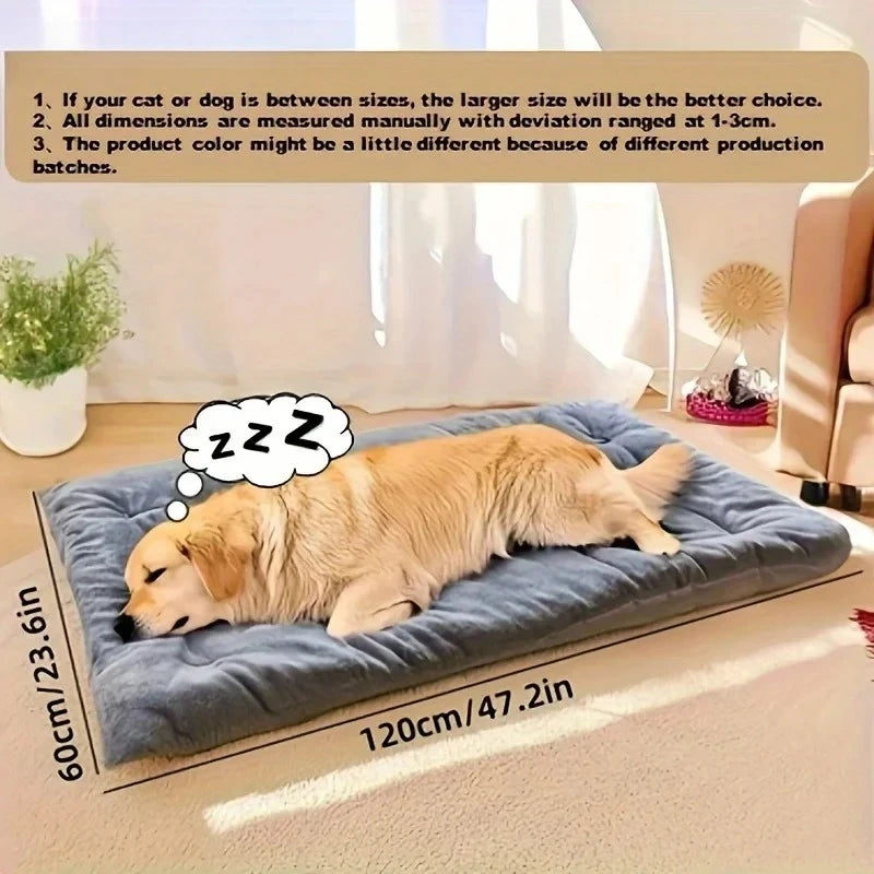🐶 Super Soft Plush Dog Bed Sofa Thick, Cozy Polyester Pet Mat