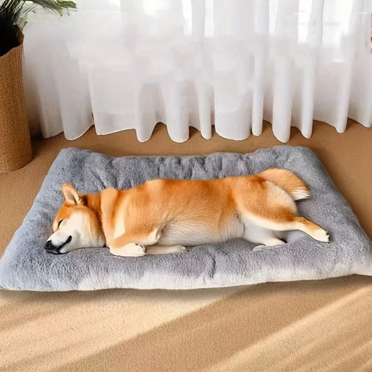 🐶 Super Soft Plush Dog Bed Sofa Thick, Cozy Polyester Pet Mat