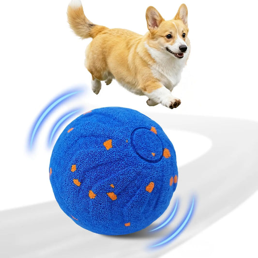Interactive Dog Ball – Automatic Moving & Vibrating Dog Toy for Medium & Large Dogs (Durable E-TPU Wicked Ball)