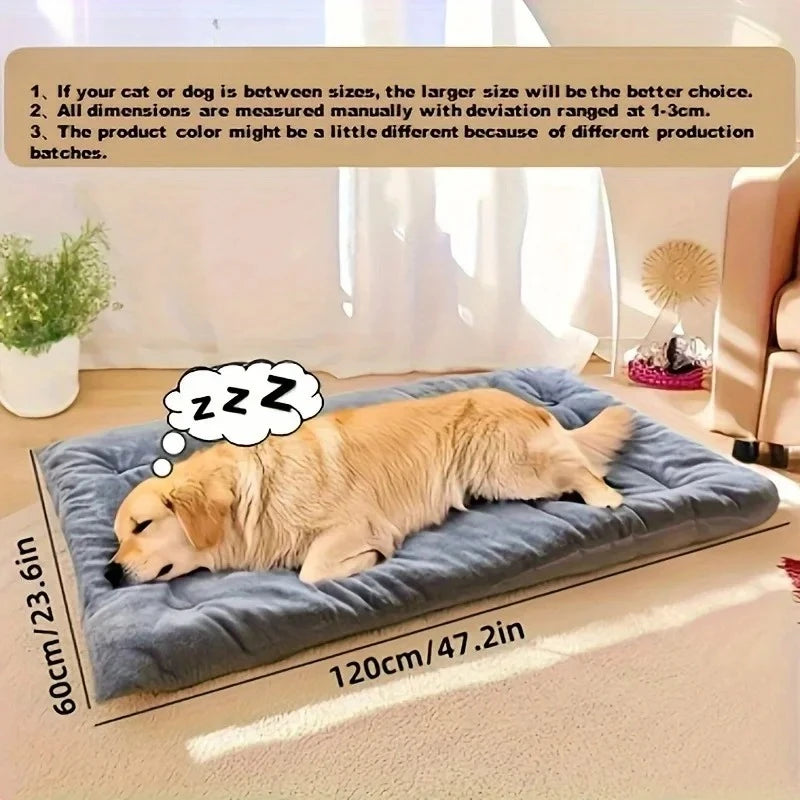 🐶 Super Soft Plush Dog Bed Sofa Thick, Cozy Polyester Pet Mat