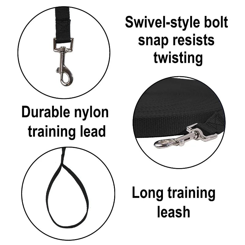 Heavy Duty Dog Leash for Large Dogs – Strong Nylon Rope Training & Walking Lead