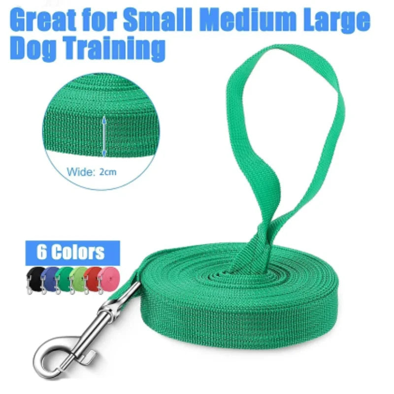 Heavy Duty Dog Leash for Large Dogs – Strong Nylon Rope Training & Walking Lead