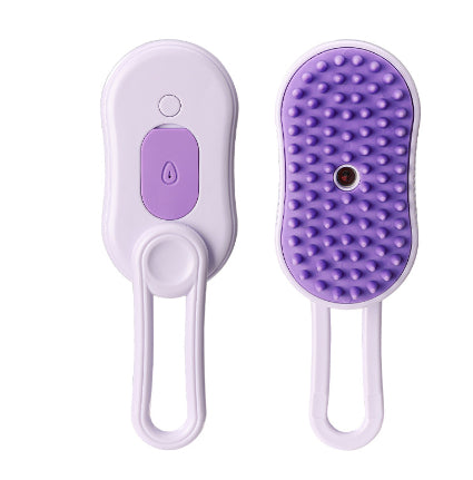 **3-in-1 Steamy Pet Brush **Electric spray grooming brush for cats & dogs—removes loose hair, reduces shedding, and gently massages for a clean, happy coat.